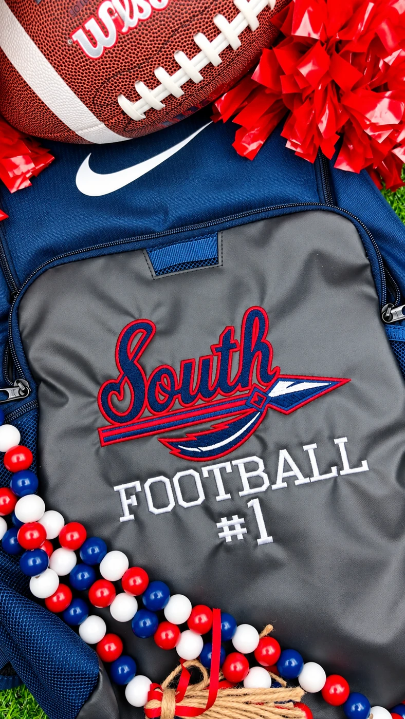 Custom embroidered team backpack